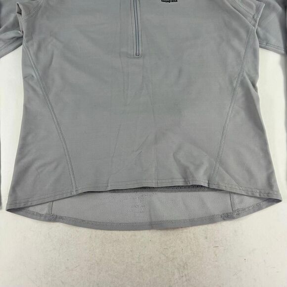 VTG Patagonia Cycling Pullover Jersey Jacket Womens Large Made USA 1/2 Zip Gray - Picture 6 of 10